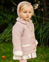 Baby Double Layered Knitted Jacket Pink