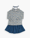 Pestana Skirt Blue Velvet