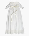 Traditional Christening Gown With Lace Collar