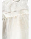 Traditional Organza Christening Gown With Lace