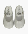 Baby Girl Pram Shoes Pearl Grey