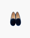 Velvet Slippers Shoes Navy
