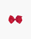 Large Hair Bow Red