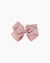 Large Hair Bow Dusty Pink