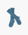Ribbed High Knee Socks Cobalt